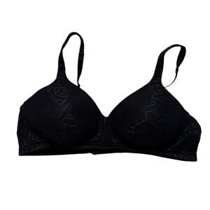 VANITY FAIR Body Shine Full Coverage Wireless Bra in Black Size 36B #72298